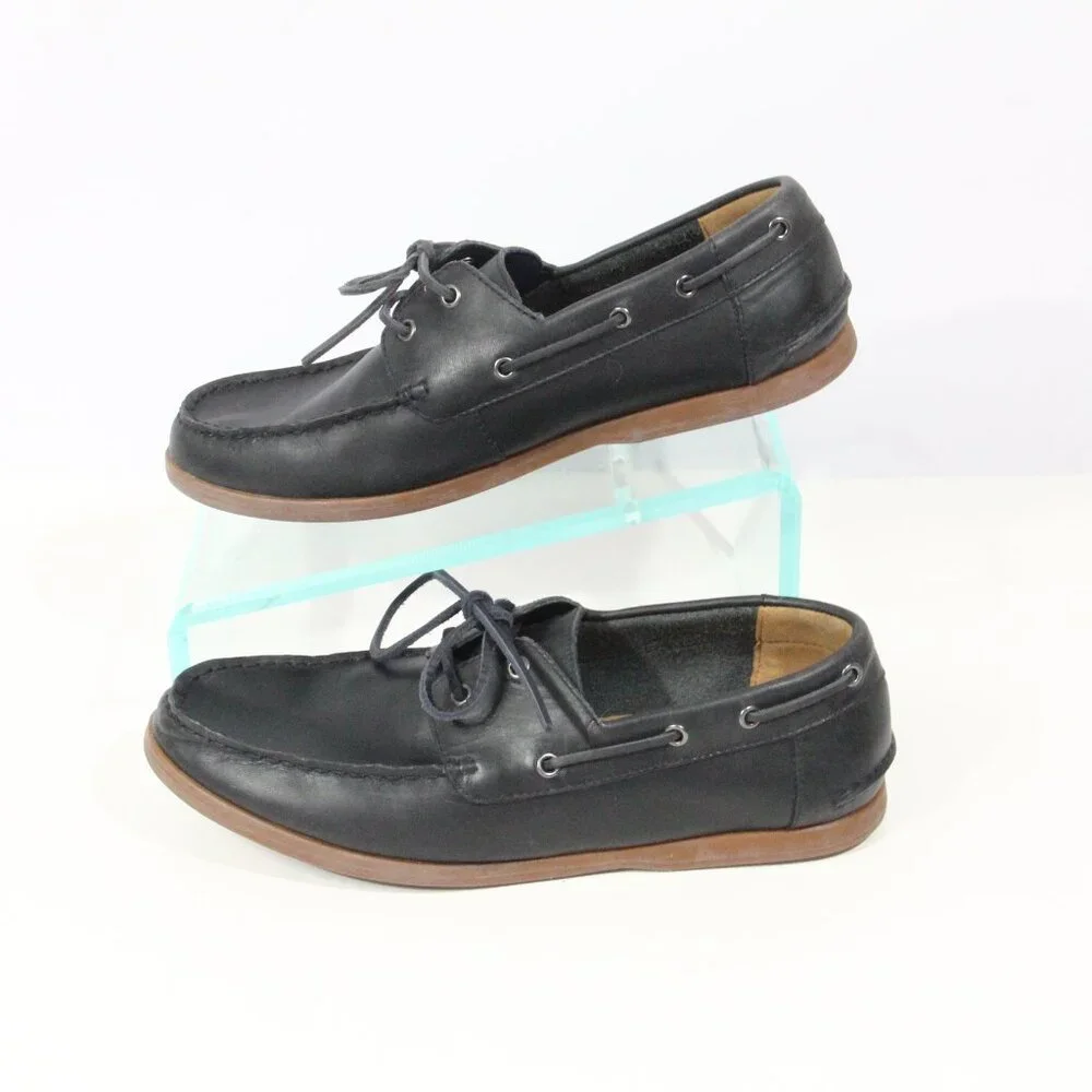 Clarks Leather Boat Shoes sz 9 Men Casual Moccasin Blue